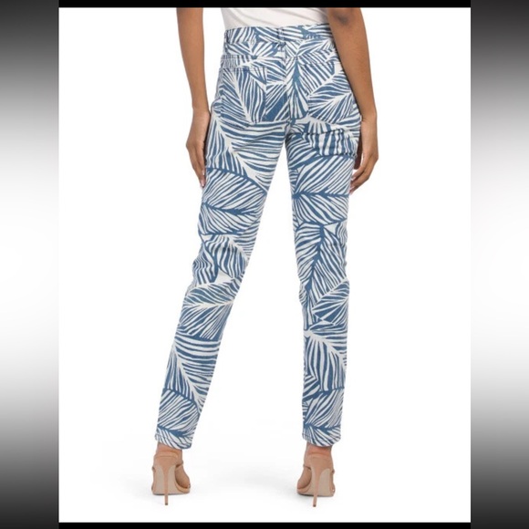J. MCLAUGHLIN Lexi Willow Bluff Stretch Jeans zebra‎ blue size 12 skinny pants - Picture 2 of 6